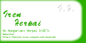 iren herpai business card